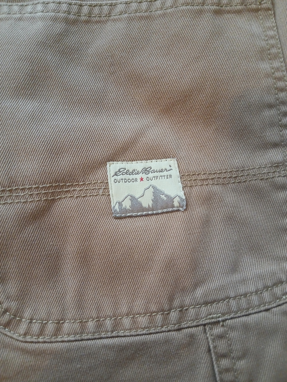 Eddie Bauer Tan Outdoor Rugged Mens Shorts Size 32
